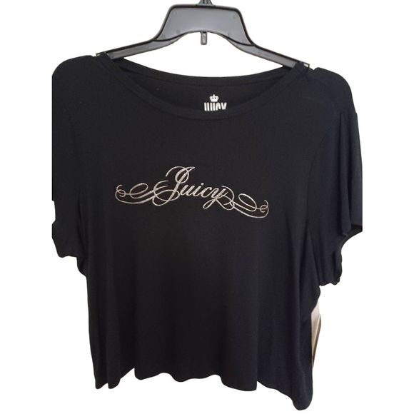 Juicy Couture Tops - Juicy Couture Top Long Sleeves Black 2X